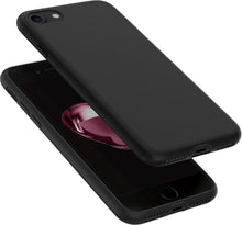 mat zwart siliconen hoesje / achterkant / Back Cover TPU – 1,5 mm ideale dikte geschikt voor Apple iPhone 7/8 / SE 2020