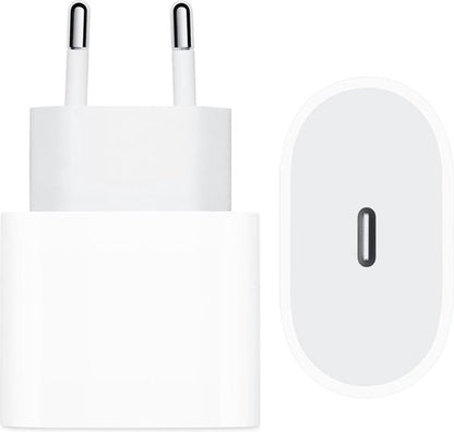 Apple 20W Power adapter - USB-C aansluiting - Snellader iPhone - Wit