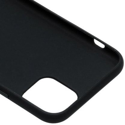 Silicone Backcover voor de iPhone 12 - Zwart