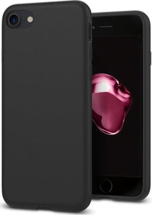 mat zwart siliconen hoesje / achterkant / Back Cover TPU – 1,5 mm ideale dikte geschikt voor Apple iPhone 7/8 / SE 2020