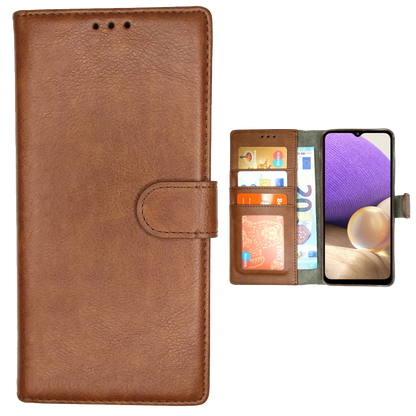 Bookcase voor iPhone 14 Pro - Bruin