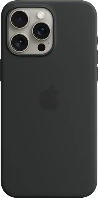 Apple iPhone 15 Pro Max Backcover Sil. Magsafe Zwart