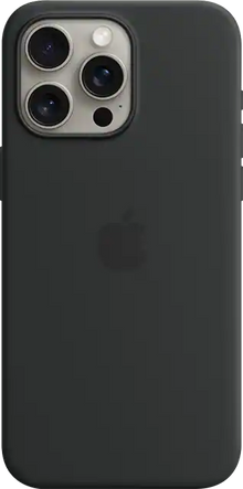 Apple iPhone 15 Pro Max Backcover Sil. Magsafe Zwart