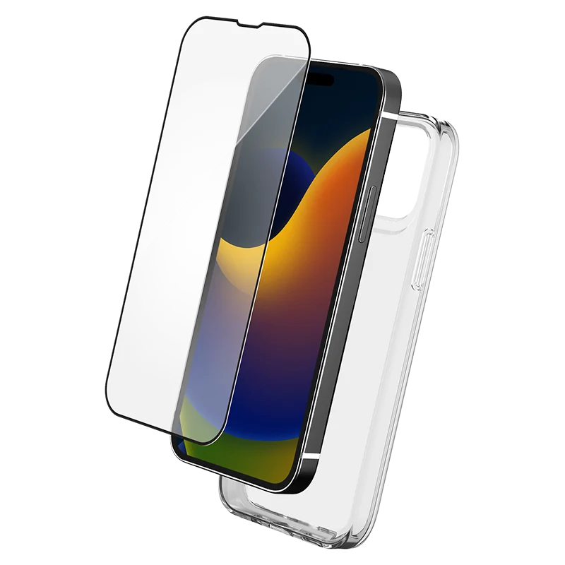 Bigben Bescherming Pakket iPhone 15 Pro Transparant