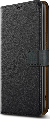 Xqisit Bookcase Slim Wallet iPhone 15 Pro Max Zwart
