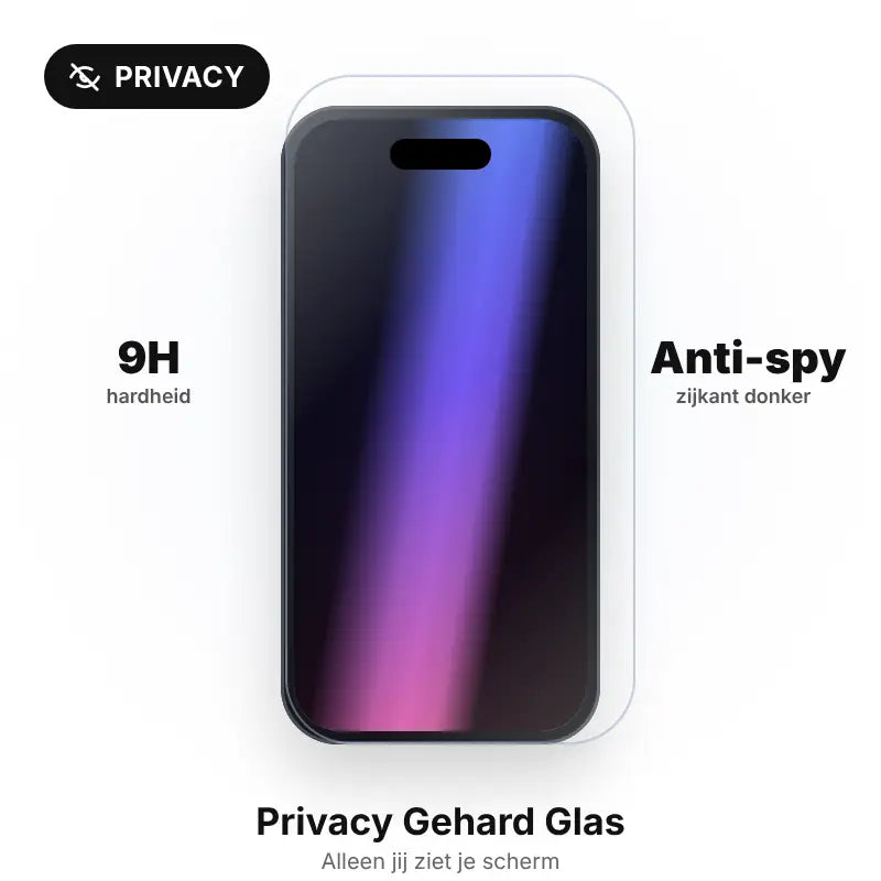 Privacy Glas Screenprotector voor iPhone 17 Pro Max