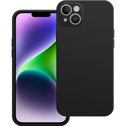 Silicone Backcover voor de iPhone 14 Plus - Zwart