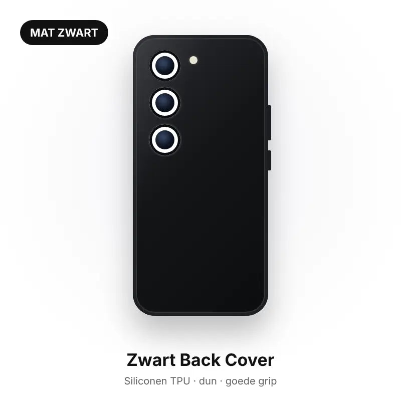 Zwart Back Cover Hoesje voor Samsung Galaxy A71